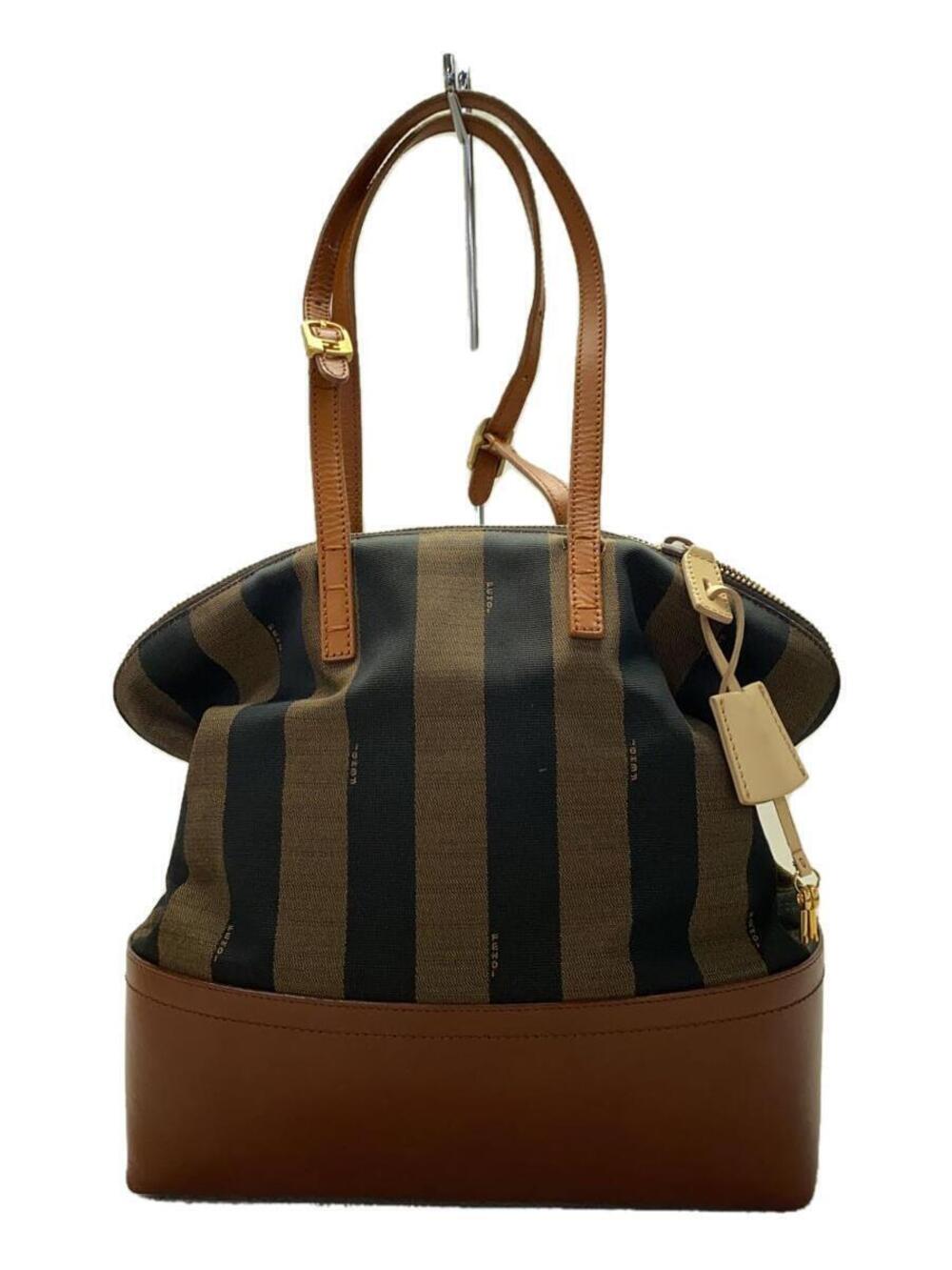 Fendi Pecan Handbag Canvas Brown